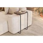 Mesa De Apoio Slim Concreto Em Metal Preto