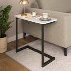 Mesa De Apoio Sofa Sala Canto Luxo Branca