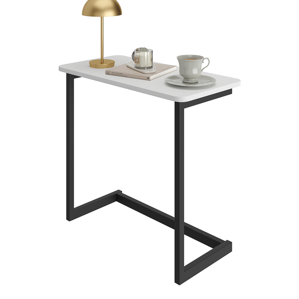 Mesa De Apoio Sofa Sala Canto Luxo Branca