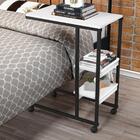 Mesa De Apoio Vintage Para Cama Emili Preto E Branco