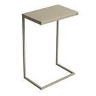 Mesa De Apoio Wire Aço Carbono Taupe - Linee