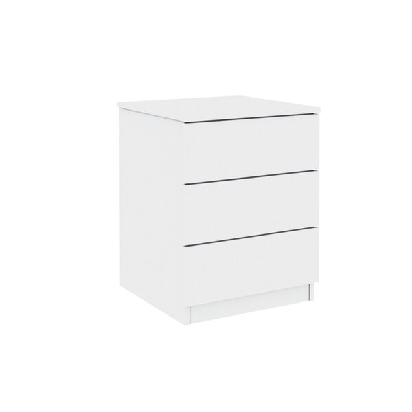 Mesa de Cabeceira 03 Gavetas Veronna Tcil Móveis Neve