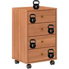 Mesa De Cabeceira 04 Gavetas Presence 9070 Demobile