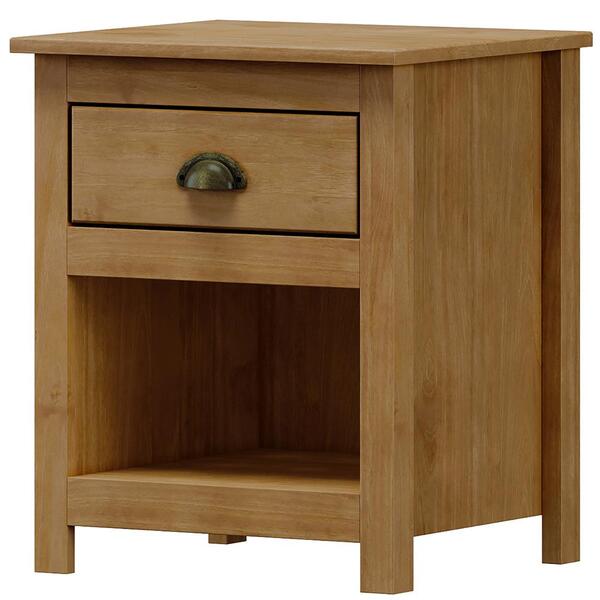 Mesa De Cabeceira 1 Gav Madeira Maciça 46 Cm 9100 Milani Store