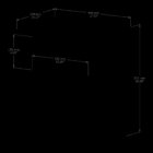 Mesa De Cabeceira 1 Gaveta 1 Nicho  Amêndoa Clean