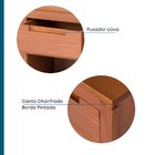 Mesa De Cabeceira 1 Gaveta 1 Nicho Madeira Maciça Madma Garapa
