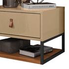 Mesa De Cabeceira 1 Gaveta 1 Nicho Sigma C14 Champagne/cedro