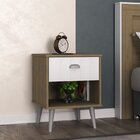 Mesa De Cabeceira 1 Gaveta 1 Nicho Sonhar Hecol Móveis Avelã