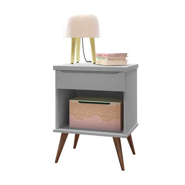 Mesa De Cabeceira 1 Gaveta 1 Nicho Valência  Édecasamóveis -