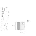 Mesa De Cabeceira 1 Gaveta 1 Porta Dm-112  Branco