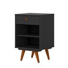 Mesa De Cabeceira 1 Gaveta 1 Prateleira Retrô Plus  Branco