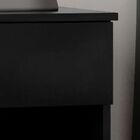 Mesa De Cabeceira 1 Gaveta Duda Preto Pés Palito Jalmac - Lm