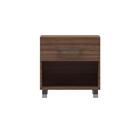 Mesa de Cabeceira 1 Gaveta E 1 Nicho Modern - Carvalho - Prim