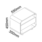 Mesa De Cabeceira 1 Gaveta Innova Off White - Gelius