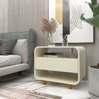 Mesa De Cabeceira 1 Gaveta Innova Off White - Gelius