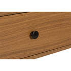 Mesa De Cabeceira 1 Gaveta Leda - Freijó E Metal - Meu Móvel