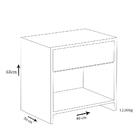 Mesa De Cabeceira 1 Gaveta Madeirado