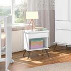 Mesa De Cabeceira 1 Gaveta Mariana Branco - Fbaby