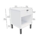 Mesa De Cabeceira 1 Gaveta Morgan