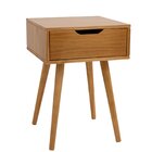 Mesa De Cabeceira 1 Gaveta Retrô  Branco