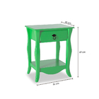 Mesa de Cabeceira 1 Gaveta Status Diamante Em Mdf E Pintura E