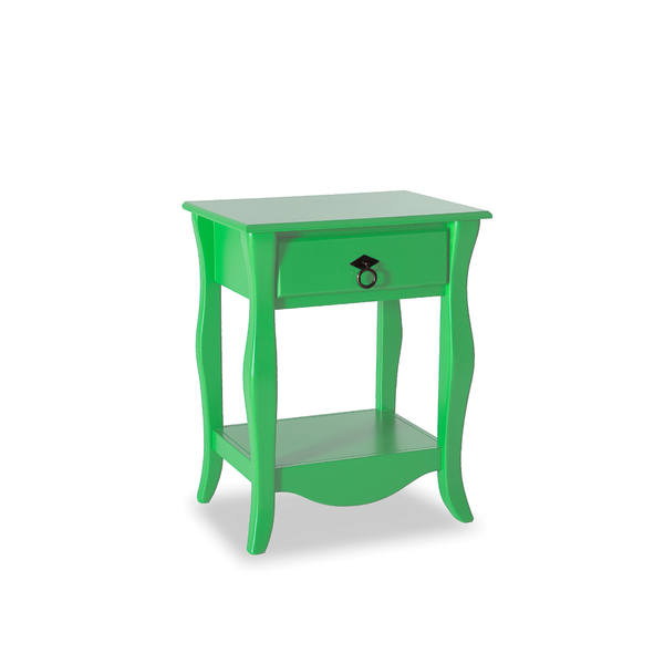 Mesa de Cabeceira 1 Gaveta Status Diamante Em Mdf E Pintura E