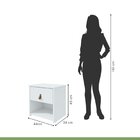 Mesa De Cabeceira 1 Gaveta Valencia Móveis Lopas Nature