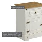 Mesa de Cabeceira 1 Gavetas 1 Porta Smile Creme/pinus