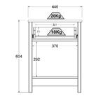 Mesa De Cabeceira 1 Porta 1 Gaveta 45 Cm Dm112 Dtall