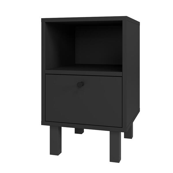 Mesa De Cabeceira 1 Porta Basculante 1 Prateleira Bcr 38 Linh