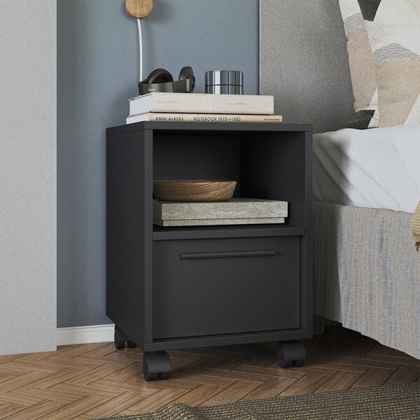 Mesa De Cabeceira 1 Porta Basculante 1 Prateleira Mdp 12mm Pr