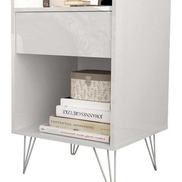 Mesa De Cabeceira 2020 Pés Ferro Hairpin Leg Triplo 20cm Bran