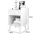 Mesa De Cabeceira 2020 Pés Ferro Hairpin Leg Triplo 20cm Bran