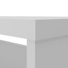 Mesa De Cabeceira 2 Gavetas 1 Nicho 100% Mdf Gales  Branco