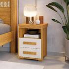 Mesa De Cabeceira 2 Gavetas 1 Nicho Cinamomo Off White Tóquio