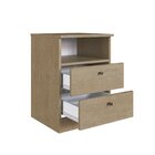 Mesa De Cabeceira 2 Gavetas 1 Nicho Irlanda  Branco