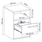 Mesa De Cabeceira 2 Gavetas 1 Nicho Originale  Branco