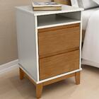Mesa De Cabeceira 2 Gavetas 43 Cm 2800 Milani Store