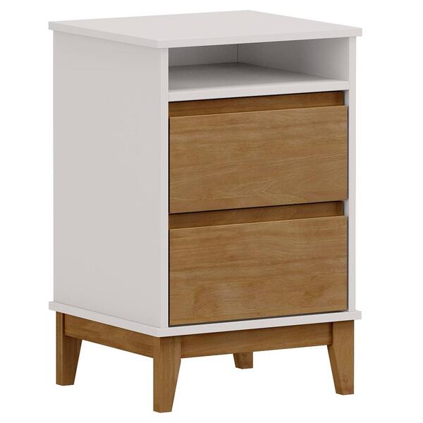 Mesa De Cabeceira 2 Gavetas 43 Cm 2800 Milani Store