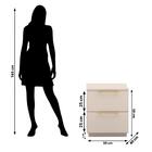 Mesa De Cabeceira 2 Gavetas 50 Cm Dub 50019 Vlr