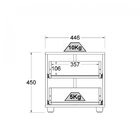 Mesa De Cabeceira 2 Gavetas Americana Ditália Branco