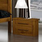 Mesa De Cabeceira 2 Gavetas Bari Plus Salleto Móveis Cedro Ce