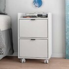 Mesa de Cabeceira 2 Gavetas Brv - Branco