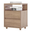 Mesa De Cabeceira 2 Gavetas Campeche Jacaranda