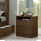 Mesa De Cabeceira 2 Gavetas Em Madeira Maciça Orleans Castanh