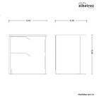 Mesa De Cabeceira 2 Gavetas Flex Doble Albatroz Móveis Branco