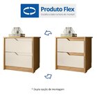 Mesa De Cabeceira 2 Gavetas Flex Doble Albatroz Móveis Noguei