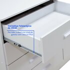 Mesa De Cabeceira 2 Gavetas Florença Branco