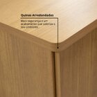 Mesa De Cabeceira 2 Gavetas Florença Cinamomo