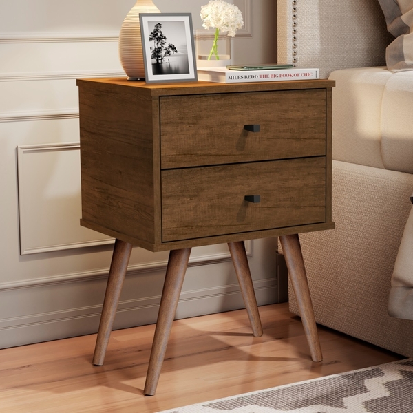 Mesa De Cabeceira 2 Gavetas Geraldine Canela